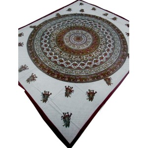 Indian Gypsy Mandala Tapestry Throw Bedspread Queen Elephant Hippie Wall Hanging   263879931086